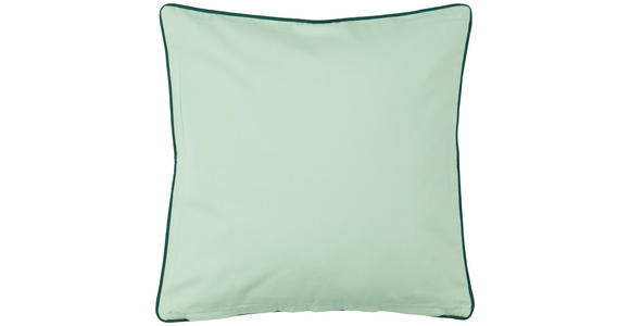 ZIERKISSEN  45/45 cm   - Pastellgrün/Schwarz, Basics, Textil (45/45cm) - Novel