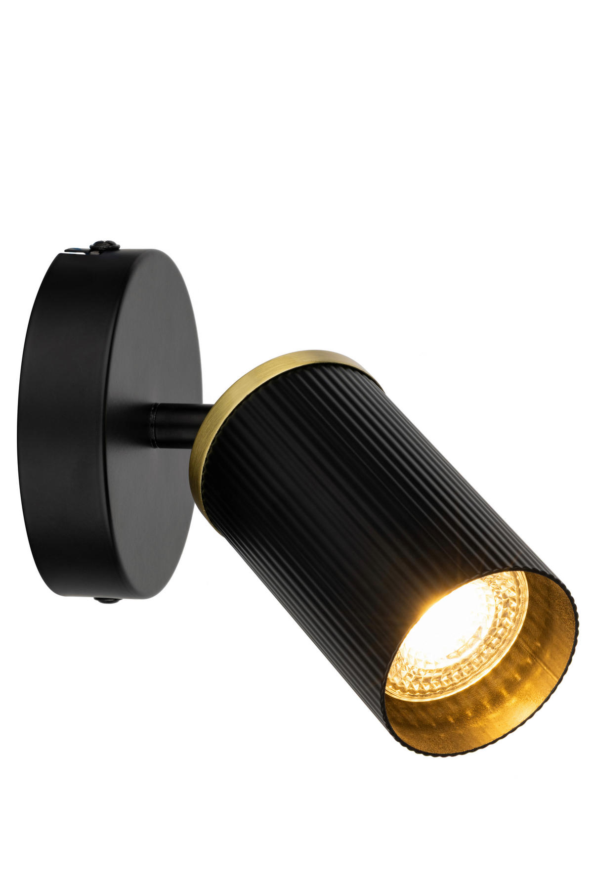 WANDLEUCHTE 15/10/18 cm  - Goldfarben/Schwarz, Trend, Metall (15/10/18cm) - Collett's Monde
