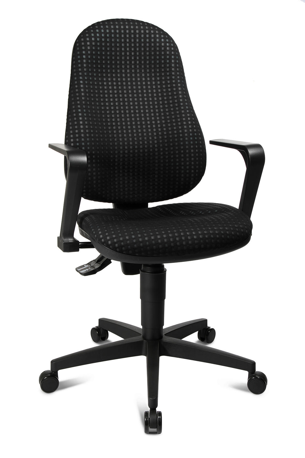 DREHSTUHL Schwarz  - Schwarz, KONVENTIONELL, Kunststoff/Textil (47/98/46cm) - Xora