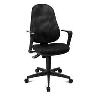 DREHSTUHL Schwarz  - Schwarz, KONVENTIONELL, Kunststoff/Textil (47/98/46cm) - Xora