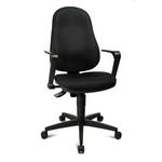 DREHSTUHL Schwarz  - Schwarz, KONVENTIONELL, Kunststoff/Textil (47/98/46cm) - Xora