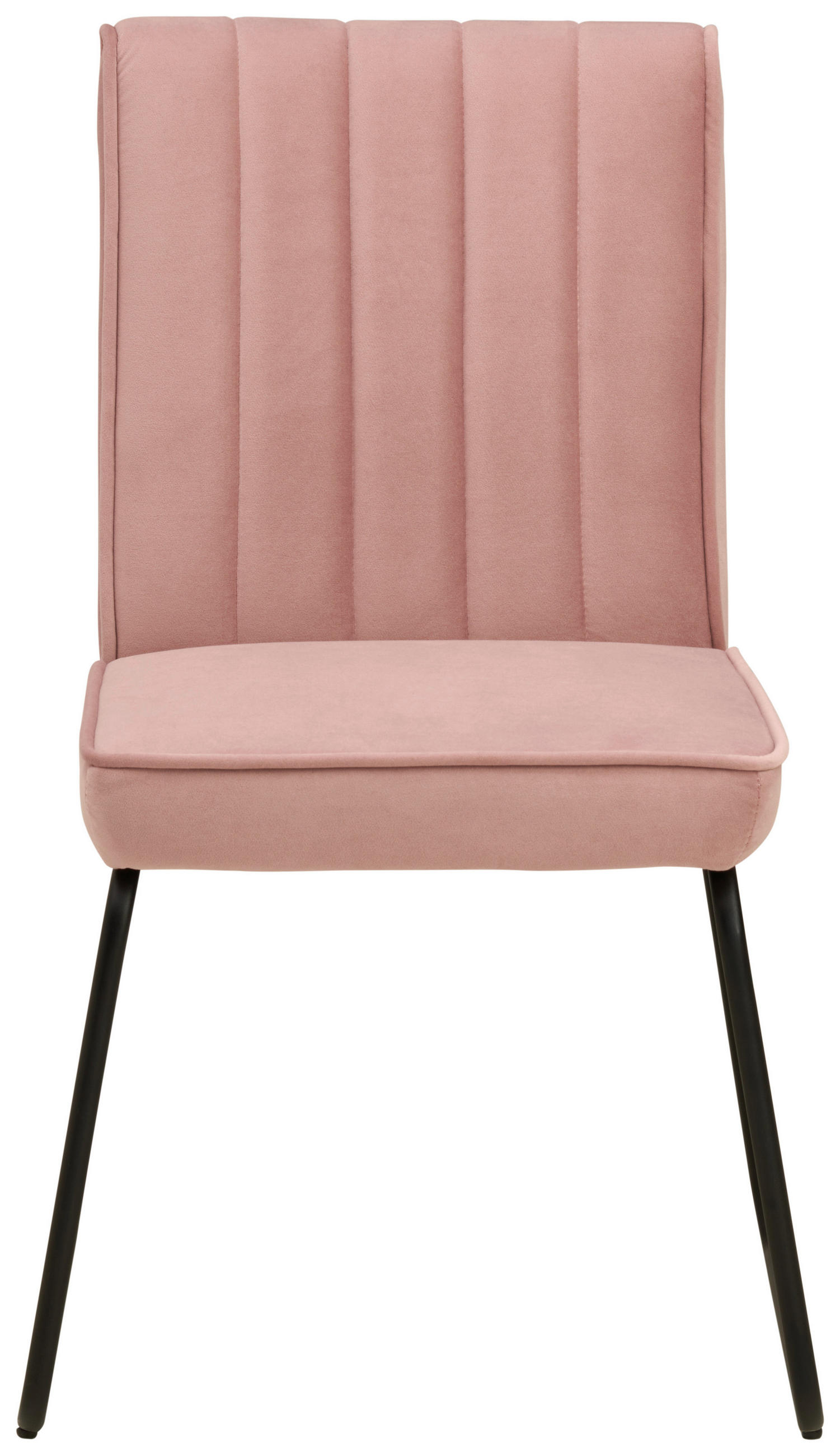 STUHL - Schwarz/Rosa, Design, Textil/Metall (54/60/91cm) - Hom`in