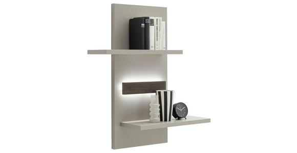 WANDBOARD  85/97/26 cm  - Eichefarben/Grau, Design, Holzwerkstoff (85/97/26cm) - Novel