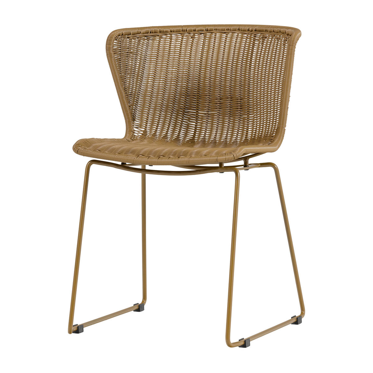 GARTENSTUHL-SET Metall, Kunststoff Naturfarben  - Naturfarben, MODERN, Kunststoff/Metall (55/78/54cm) - Livetastic