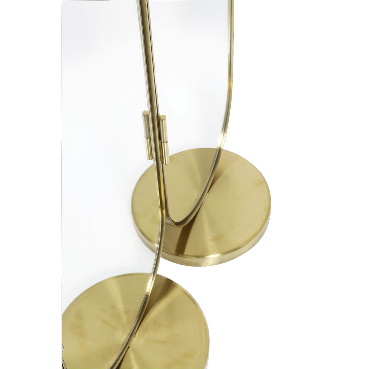 PARAVENT mit 3  Flügel - Goldfarben, Trend, Glas/Metall (106/166/31cm) - Kare-Design