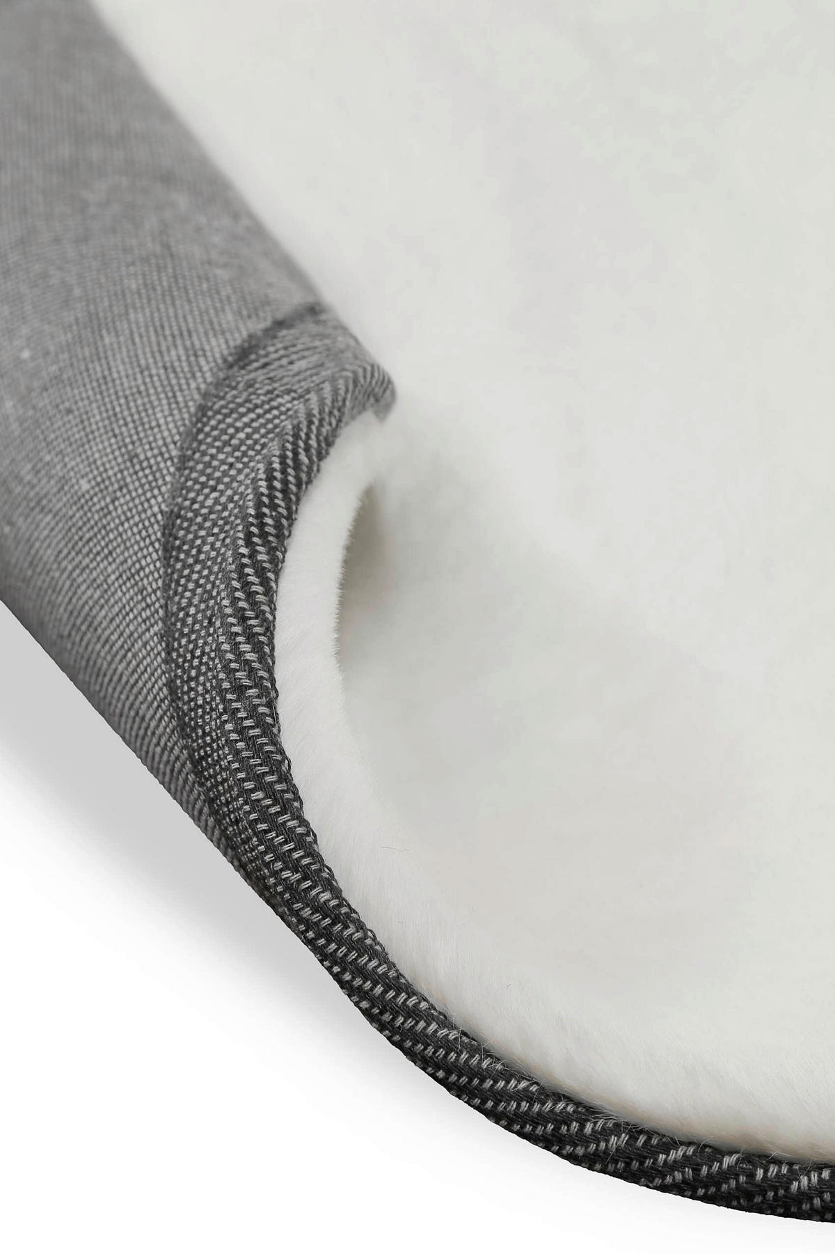 HOCHFLORTEPPICH 100 cm Anna Weiß  - Weiß, KONVENTIONELL, Textil (100cm) - WECON HOME BASIC