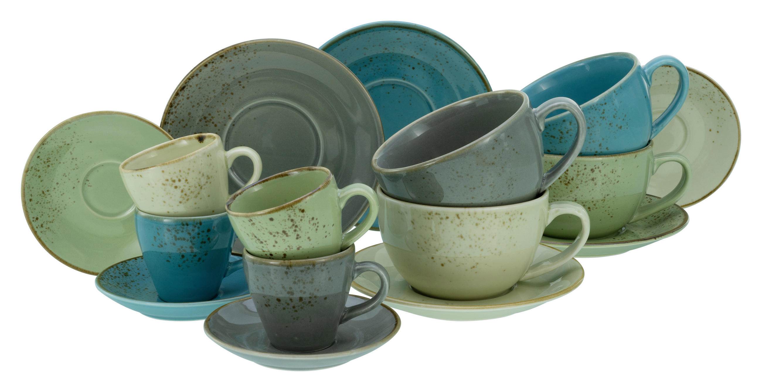 SET MED KOPPAR Nature Collection colorful  - multicolor, Basics, keramik - Creatable