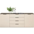 SIDEBOARD  in 200/81/44,5 cm  - Kaschmir/Anthrazit, Design, Holzwerkstoff/Kunststoff (200/81/44,5cm) - Voleo