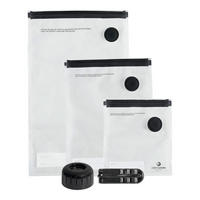 VAKUUM-LEBENSMITTELBEUTEL - Transparent/Schwarz, KONVENTIONELL, Kunststoff (1,25/4/8,5l) - CHEF CUISINE