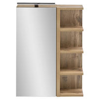 SPIEGELSCHRANK 51,3/75/16 cm  - Eichefarben, MODERN, Glas/Holzwerkstoff (51,3/75/16cm) - MID.YOU