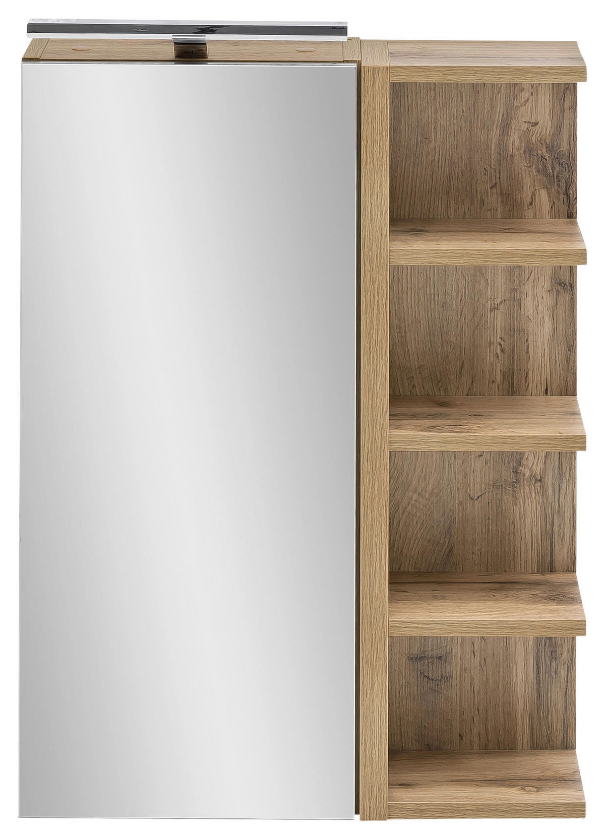 SPIEGELSCHRANK 51,3/75/16 cm  - Eichefarben, MODERN, Glas/Holzwerkstoff (51,3/75/16cm) - MID.YOU