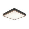 LED PLAFONJERA  - bela/crna, Osnovno, metal/plastika (37/37/8cm) - Novel