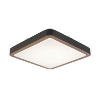 STROPNA LED-SVETILKA   24 W/2200 lm/3000 K/220-240 V/ - črna/bela, Basics, kovina/umetna masa (37/37/8cm) - Novel