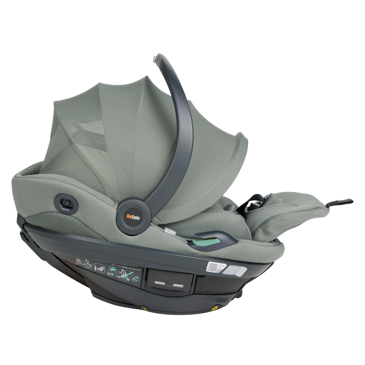 AUTO-SEDIŠTE ZA BEBE  Go Beyond²  - crna/travazelena, Osnovno, tekstil/plastika (64/44/59cm) - Besafe