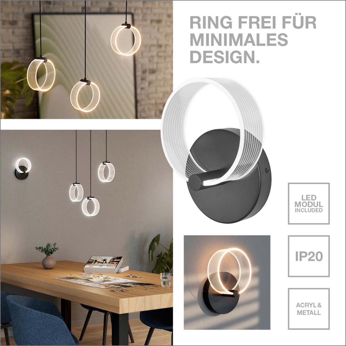 LED-DECKENLEUCHTE 40/9,4 cm   - Schwarz, Design, Kunststoff (40/9,4cm) - Osram