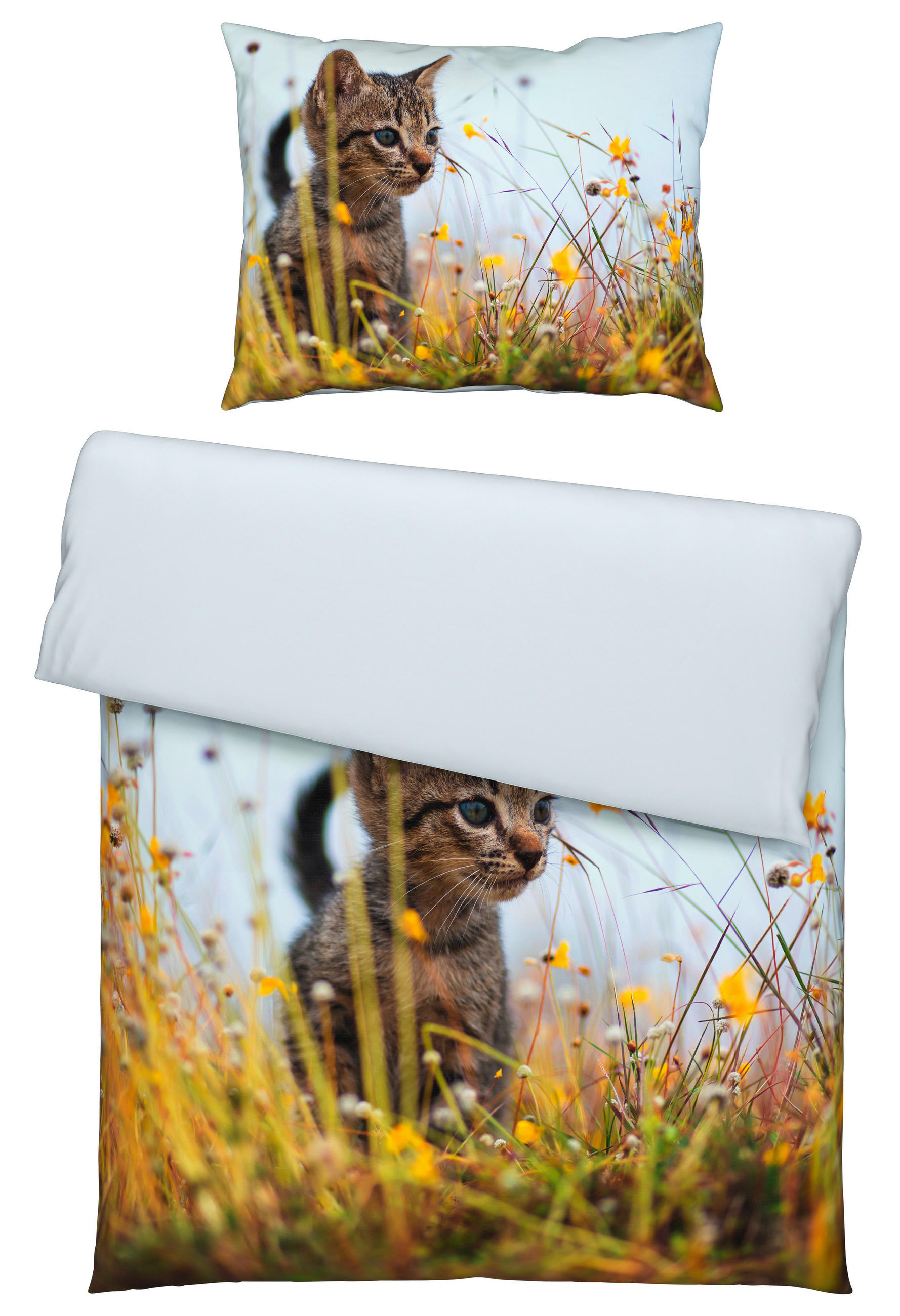 DETSKÉ OBLIEČKY MAČIATKO 140/200 cm - viacfarebná, Trend, textil (140/200cm) - Ben'n'jen