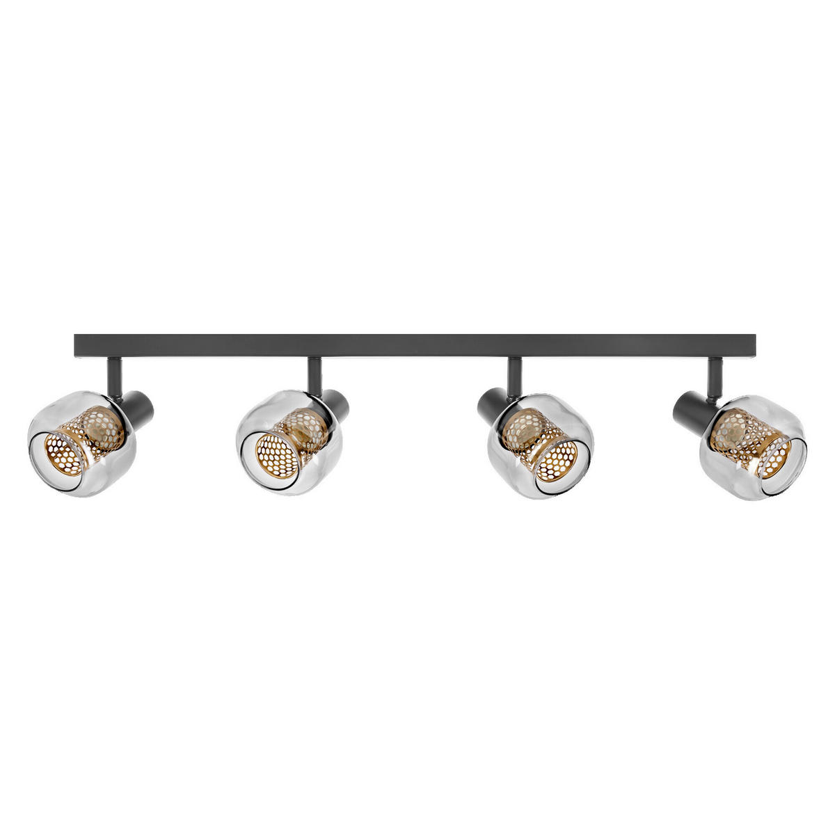 LED-STRAHLER 82,5/10,5/17,6 cm   - Schwarz, Basics, Glas/Metall (82,5/10,5/17,6cm) - Osram