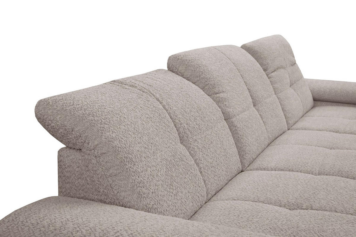 SAROKGARNITÚRA textil bézs  - bézs/fekete, Design, textil/fém (297/204cm) - Xora