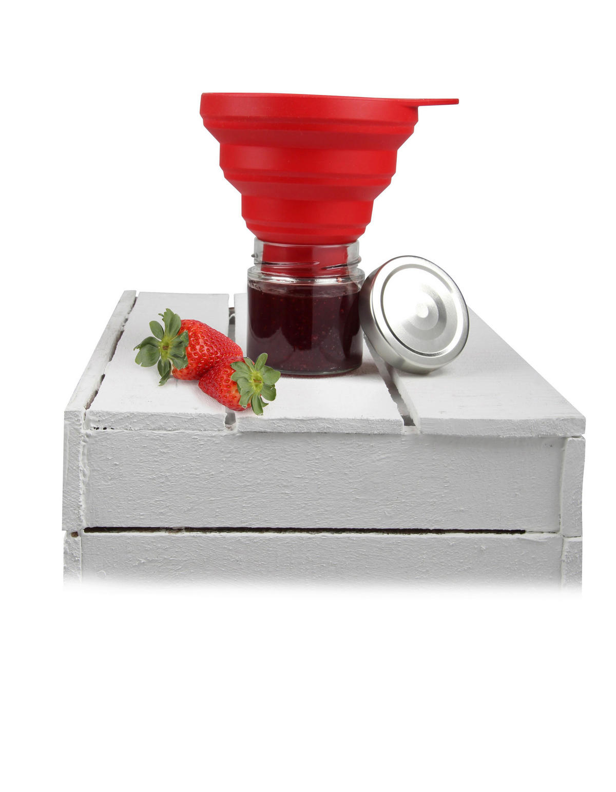 TRICHTER - Rot, Basics, Kunststoff (5cm) - Dr.Oetker