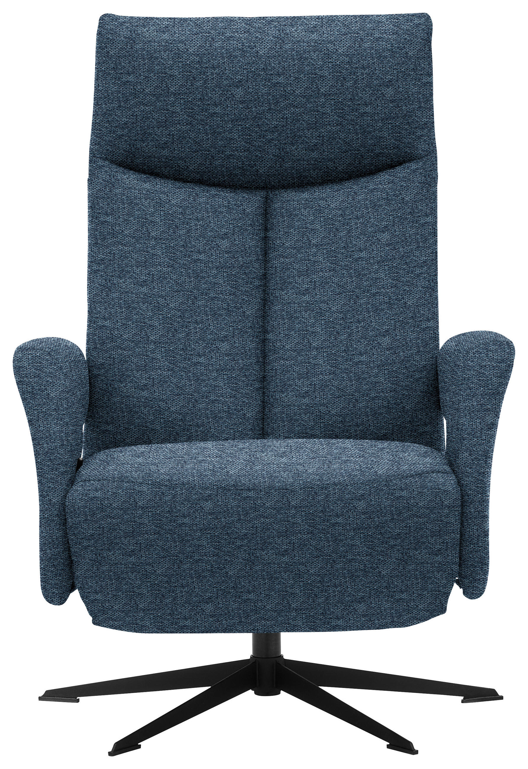 RELAXFÅTÖLJ i textil mörkblå  - svart/mörkblå, Design, metall/textil (74/105/82cm) - Livetastic