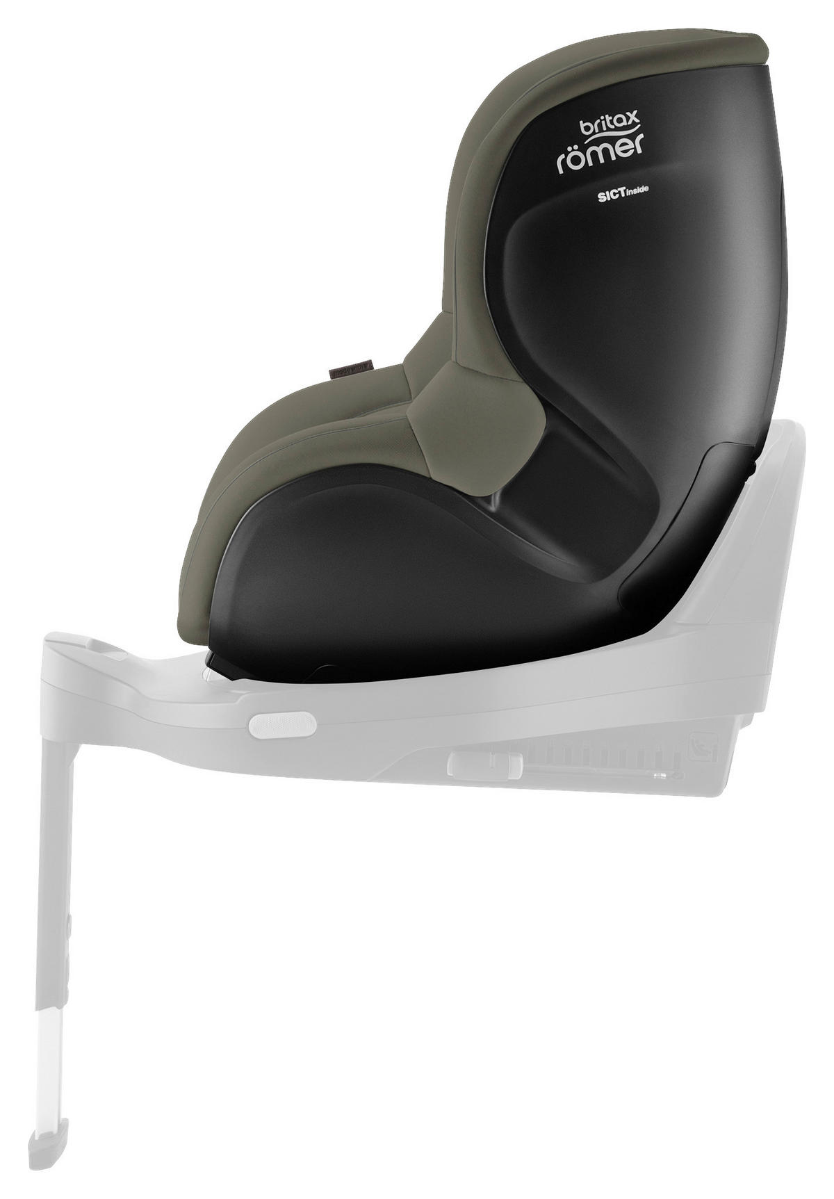 REBOARDER-KINDERSITZ Dualfix 5Z  - Olivgrün, Basics, Kunststoff/Textil (44/48/74cm) - Britax Römer