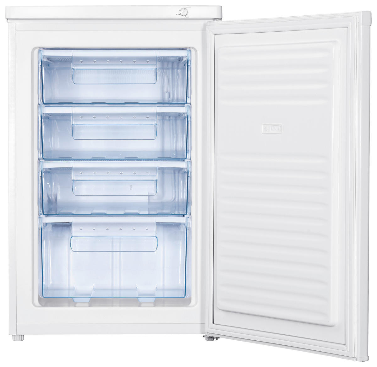 GEFRIERSCHRANK  - Weiß, Basics, Glas/Kunststoff (55/85/58cm) - Nabo