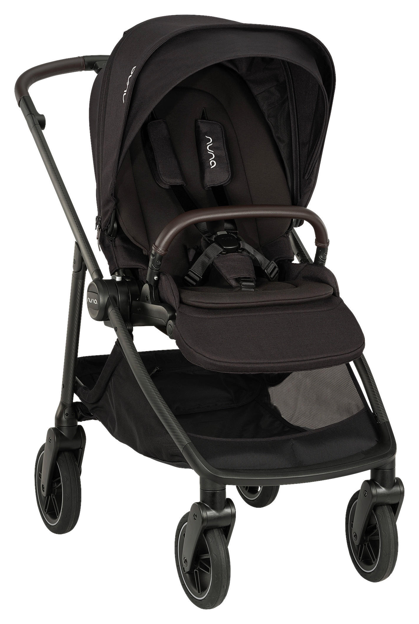 KINDERWAGEN  Swiv  Caviar  - Schwarz, Basics, Textil/Metall (94/54/103cm) - Nuna