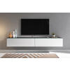 LOWBOARD D180  in 180/30/33 cm  - Weiss Hochglanz/Anthrazit, Lifestyle, Holzwerkstoff/Kunststoff (180/30/33cm) - P & B