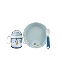 KINDERGESCHIRRSET MIO 3-teilig  - Blau, Basics, Kunststoff (20/18/10,5cm) - Mepal