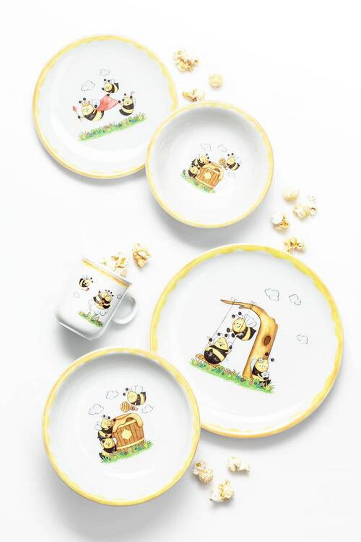 KINDERGESCHIRRSET 3-teilig  - Gelb/Multicolor, KONVENTIONELL, Keramik - Seltmann Weiden