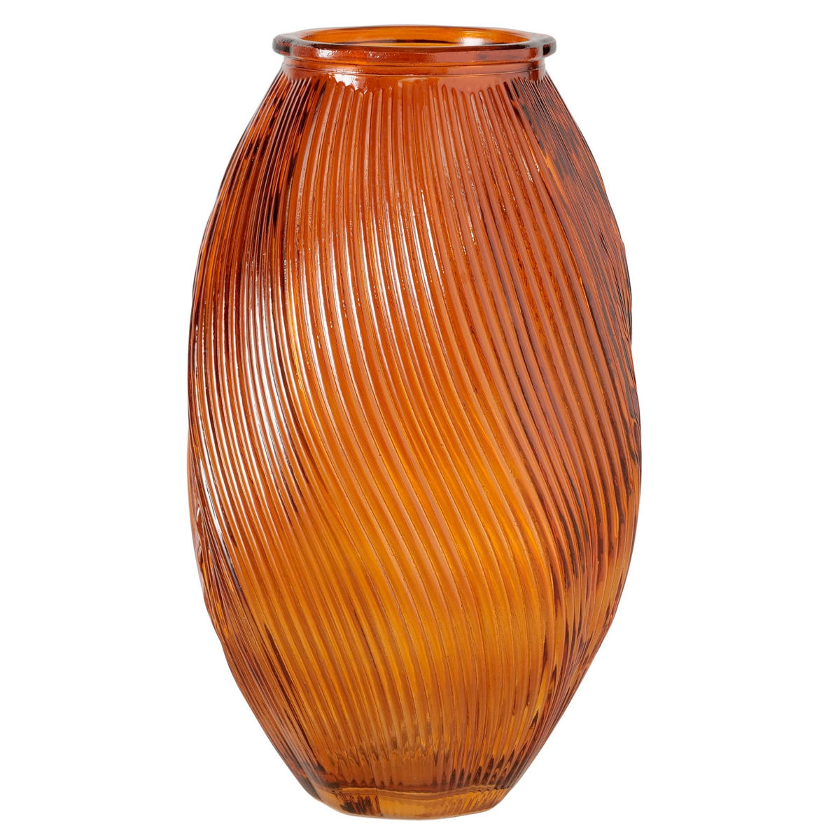 VASE  - Beige/Terracotta, LIFESTYLE, Glas (12/20cm)