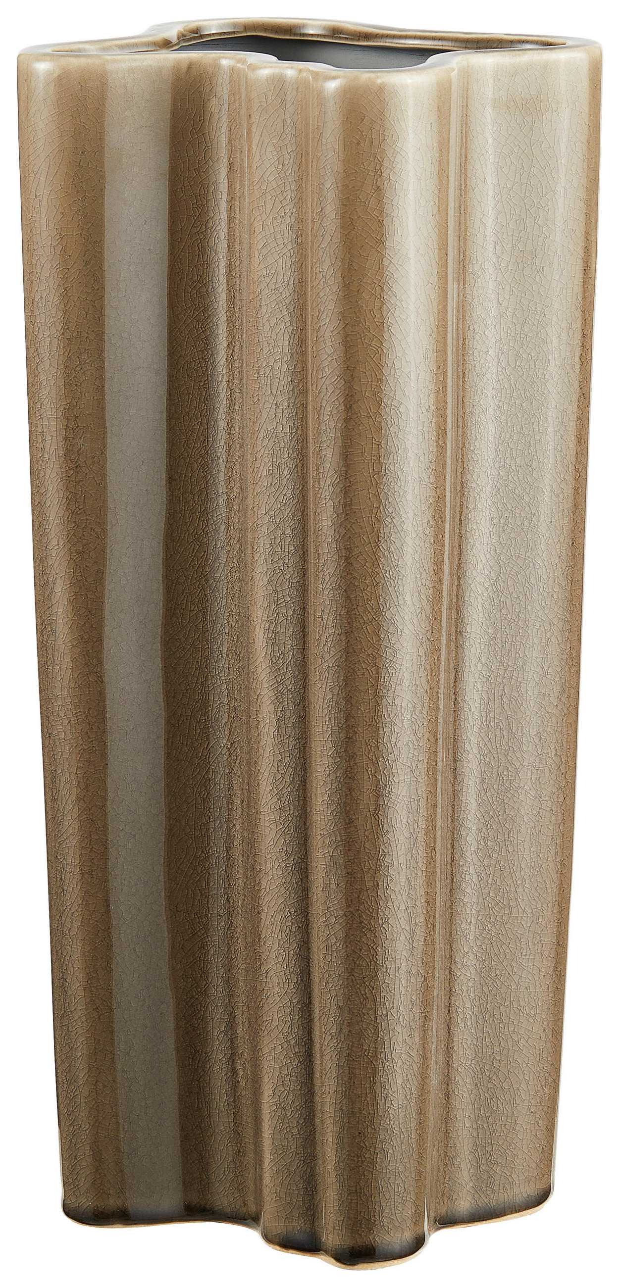 VASE  - Braun, Basics, Keramik (20/18,5/40,5cm)