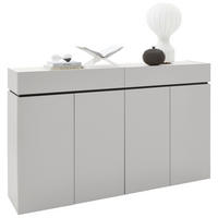 SIDEBOARD  180/111/40 cm 2 Schublade(n)  - Kaschmir/Schwarz, Design, Holzwerkstoff/Kunststoff (180/111/40cm) - Voleo