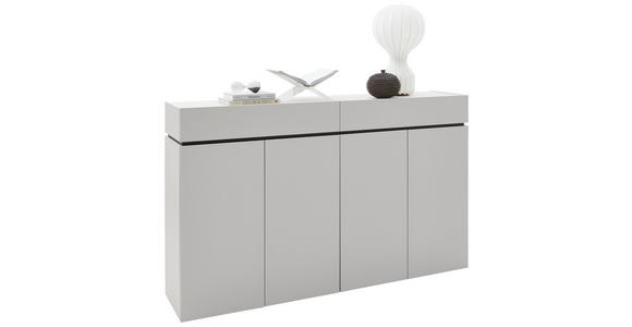 SIDEBOARD  180/111/40 cm 2 Schublade(n)  - Kaschmir/Schwarz, Design, Holzwerkstoff/Kunststoff (180/111/40cm) - Voleo