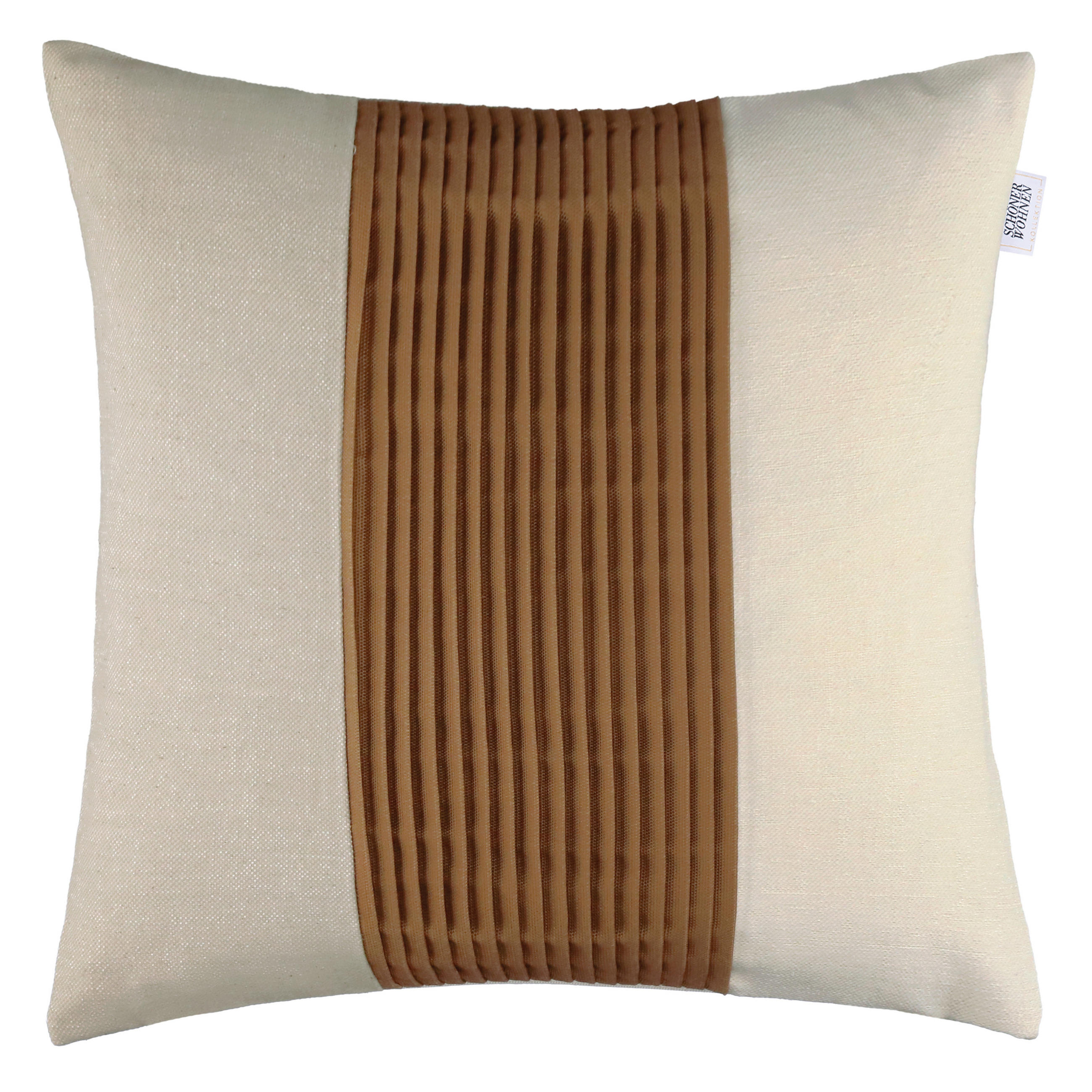 POTAH NA POLŠTÁŘ   - bílá/krémová, Trend, textil/plast (45/45cm) - Schöner Wohnen