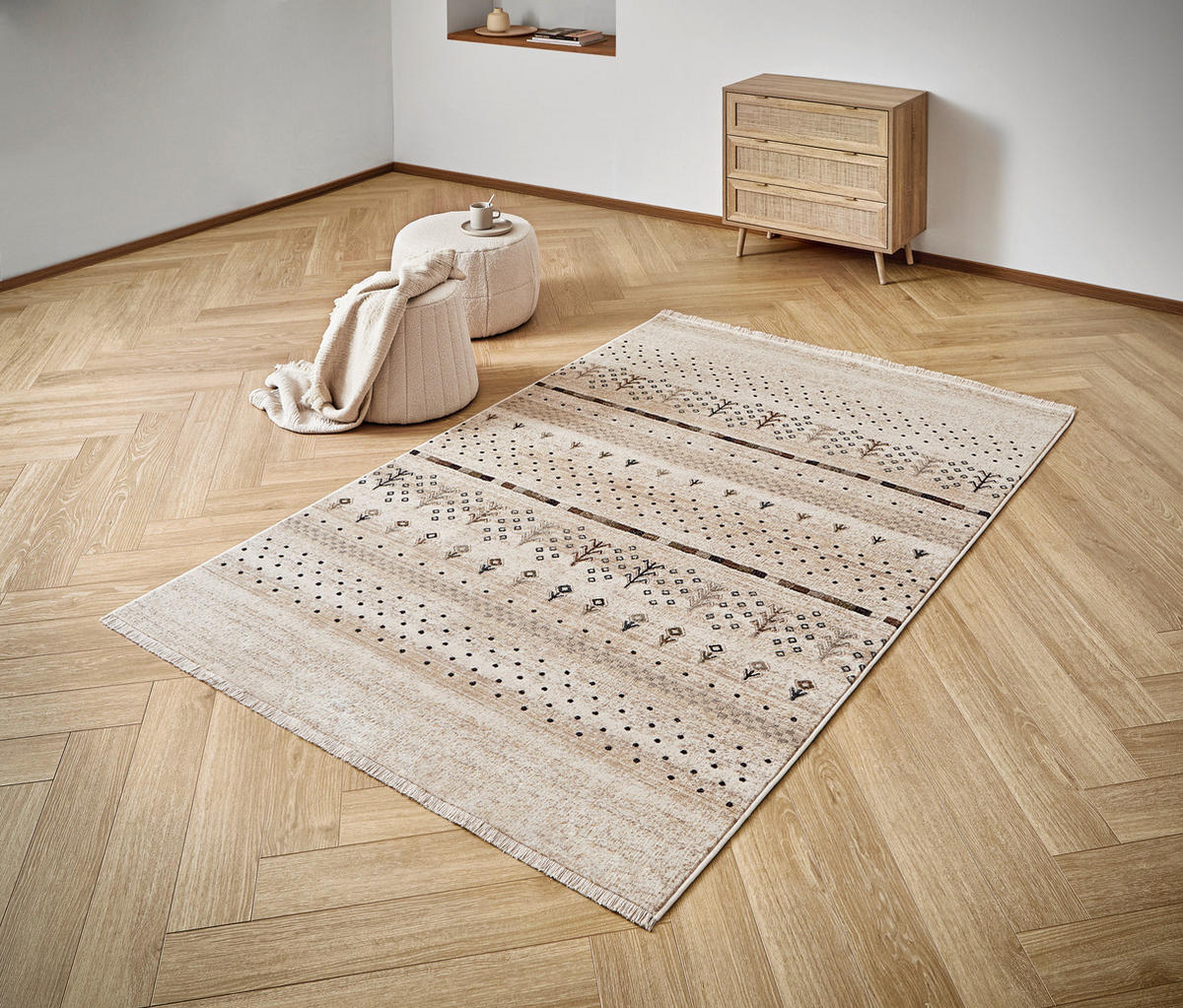 WEBTEPPICH 200/305 cm Beige  - Beige, Basics, Naturmaterialien/Textil (200/305cm) - Novel