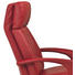 RELAXSESSEL Echtleder - Chromfarben/Rot, KONVENTIONELL, Leder/Metall (70/116/91-176cm) - ERPO