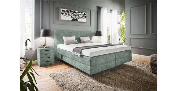 BOXSPRINGBETT 160/200 cm in Olivgrün - Olivgrün, KONVENTIONELL, Holz/Textil (160/200cm) - Dieter Knoll