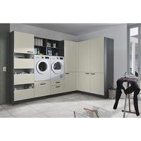 HAUSWIRTSCHAFTSRAUM  in Anthrazit, Hellgrau  - Anthrazit/Hellgrau, Basics, Holzwerkstoff (310/190cm) - Express