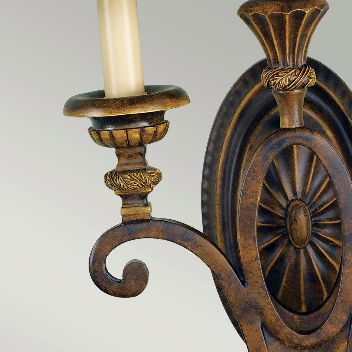 WANDLEUCHTE - Braun, Konventionell, Metall (36,8/18,4/61cm) - Elstead Lighting