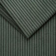 HOCKER Cord Waldgrün  - Waldgrün/Schwarz, Design, Textil/Metall (140/45/80cm) - Xora