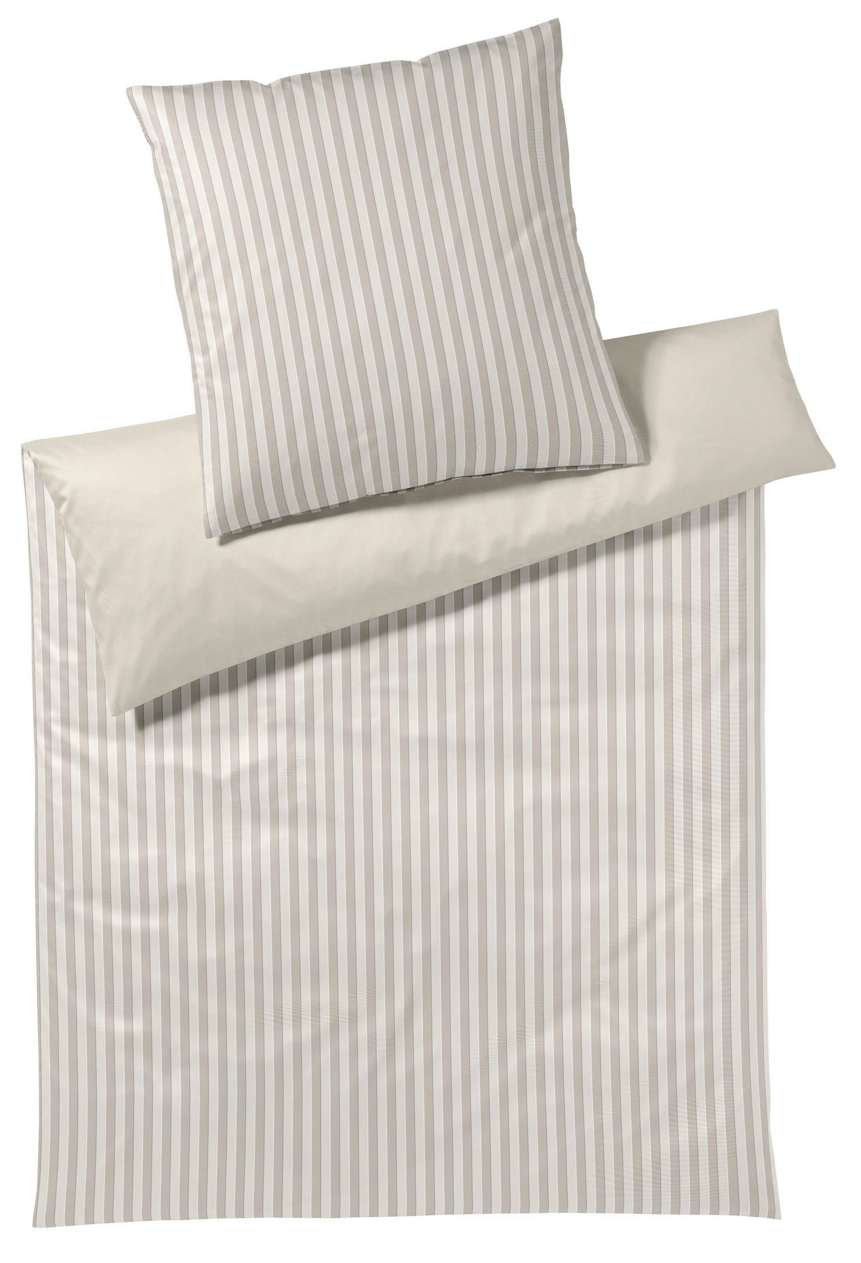 WENDEBETTWÄSCHE 2-teilig Soft Lines Flanell 135/200 cm  - Creme, Basics, Textil (135/200cm) - Joop!