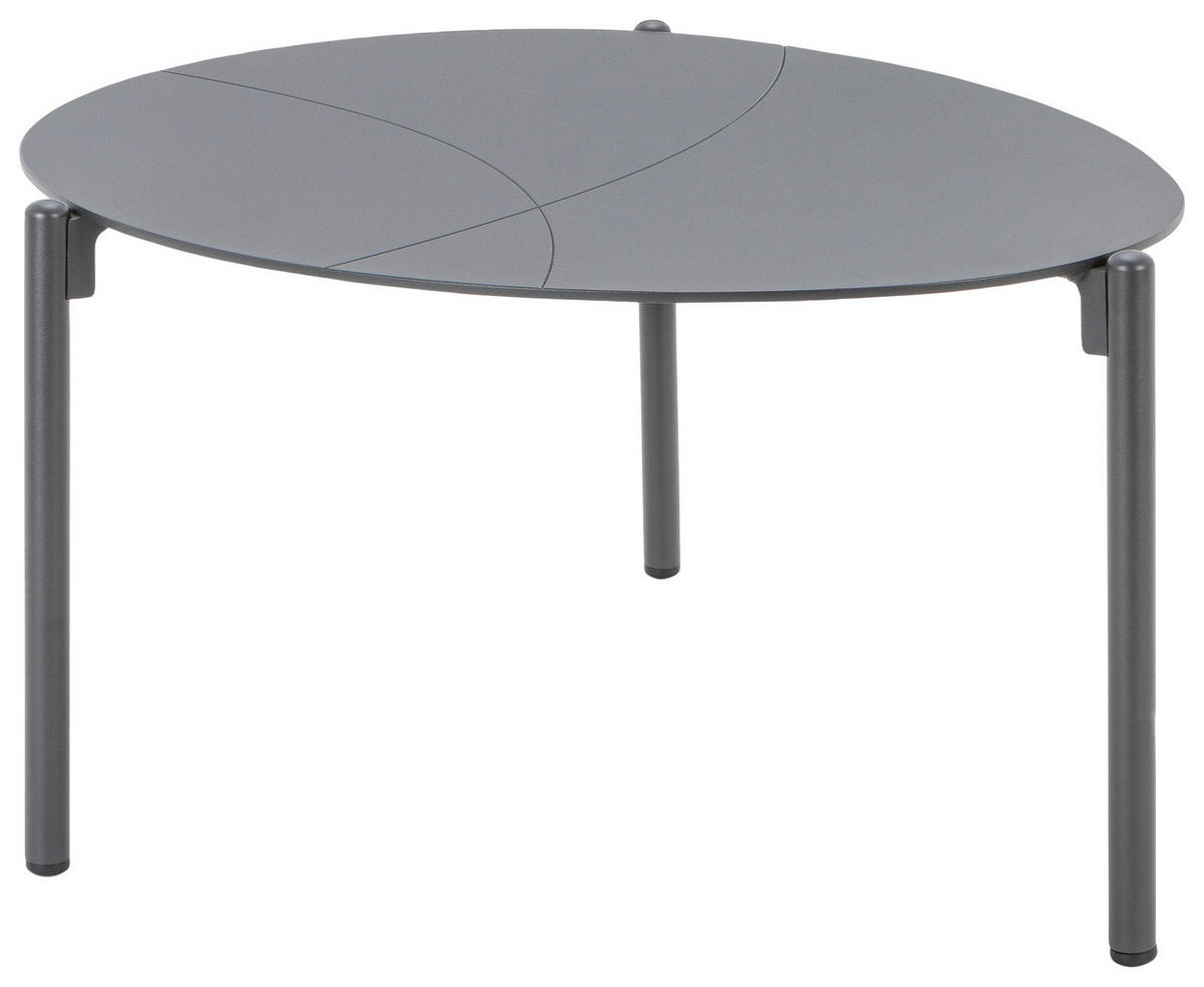 STÔL NA TERASU, kov, 65/65/42,5 cm - antracitová, Modern, kov (65/65/42,5cm) - Amatio