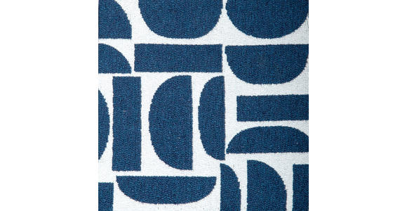 ARMLEHNSTUHL in Eisen Jacquard - Blau/Schwarz, Design, Textil/Metall (59/89,5/63cm) - Novel