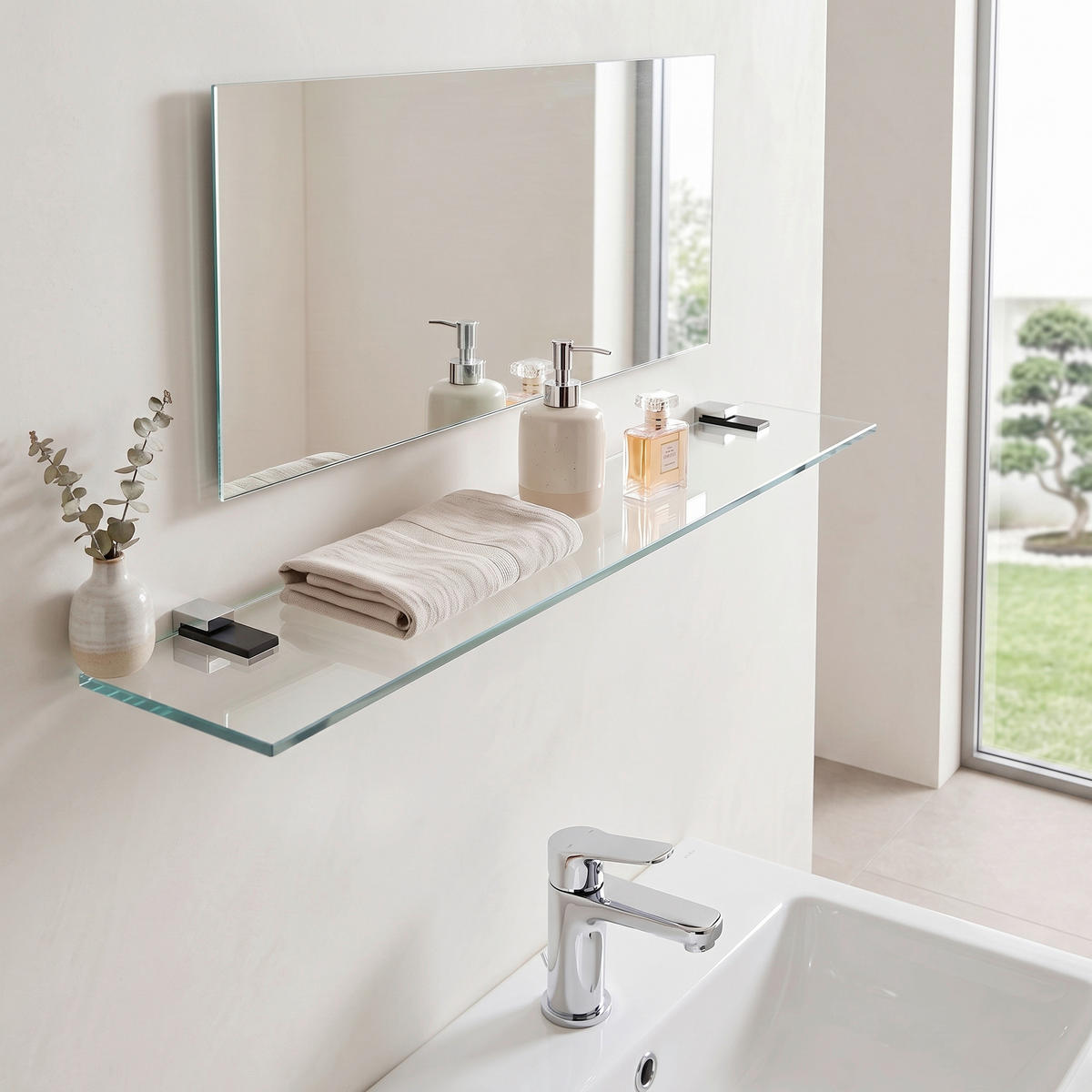 GLASABLAGE Glas Transparent  - Transparent, Basics, Glas (100/12cm) - MID.YOU