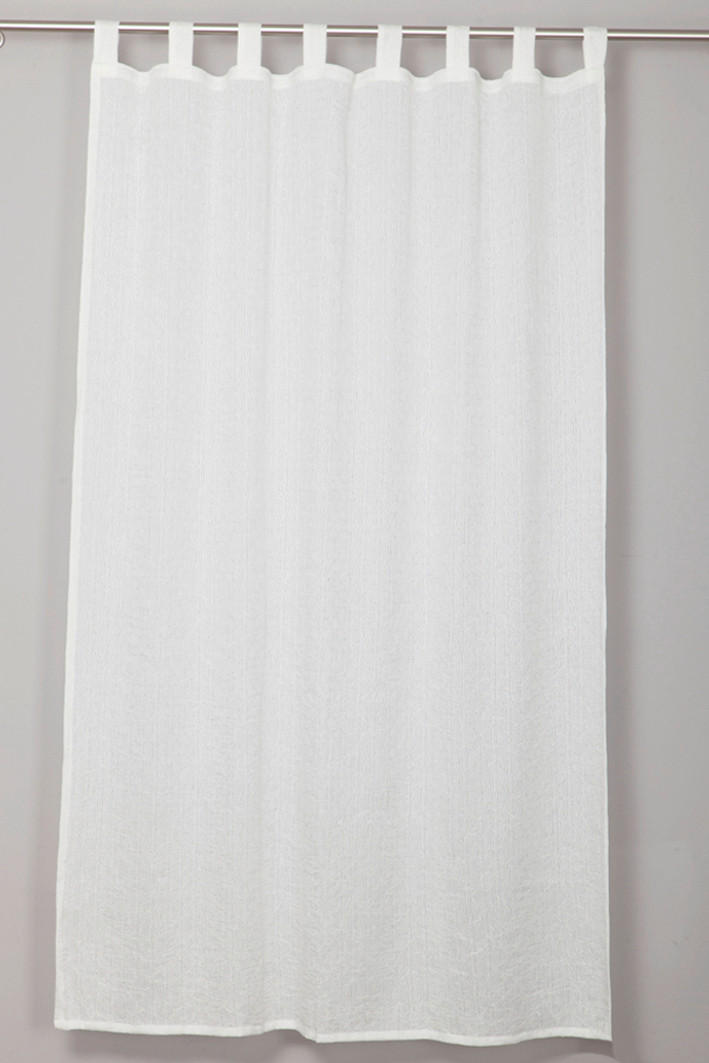 SCHLAUFENVORHANG  - Weiss, Basics, Textil (150/260cm)
