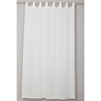 SCHLAUFENVORHANG  - Weiss, Basics, Textil (150/260cm)