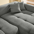 ECKSOFA in Chenille Dunkelgrau  - Dunkelgrau/Schwarz, MODERN, Kunststoff/Textil (276/172cm) - Hom`in