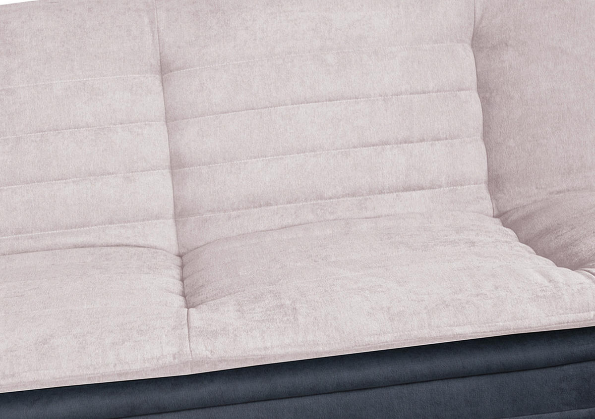 SCHLAFSOFA Mikrofaser, gesteppt Rosa, Anthrazit  - Anthrazit/Schwarz, MODERN, Holz/Textil (194/90/100cm) - P & B