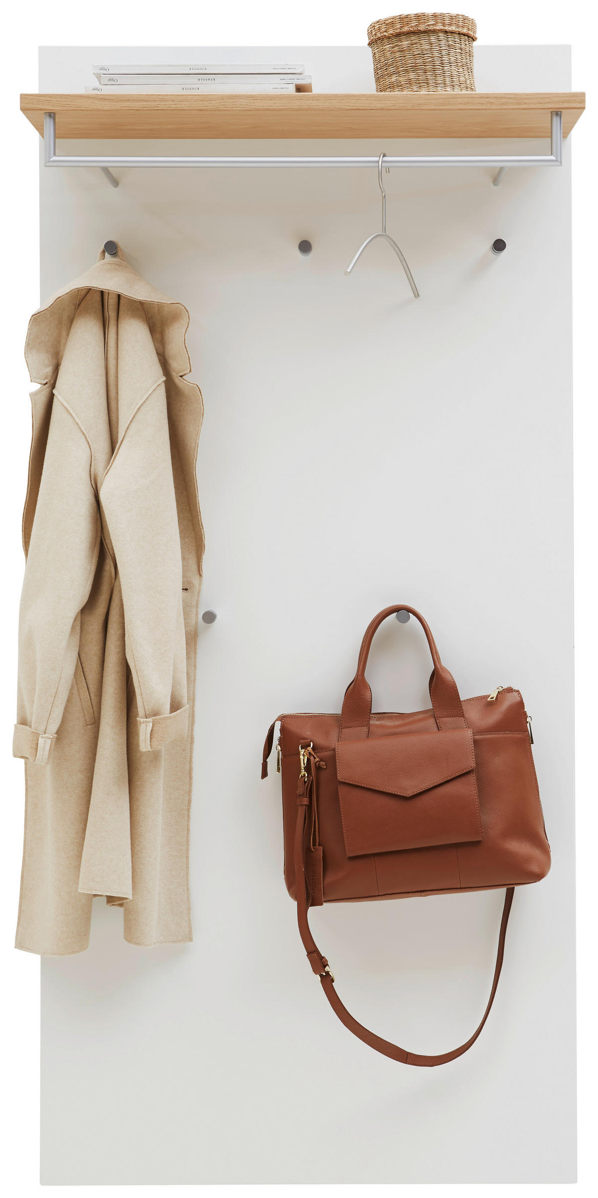 GARDEROBENPANEEL  in 80/170/27 cm  - Eichefarben/Weiß, Design, Holz/Holzwerkstoff (80/170/27cm) - Dieter Knoll